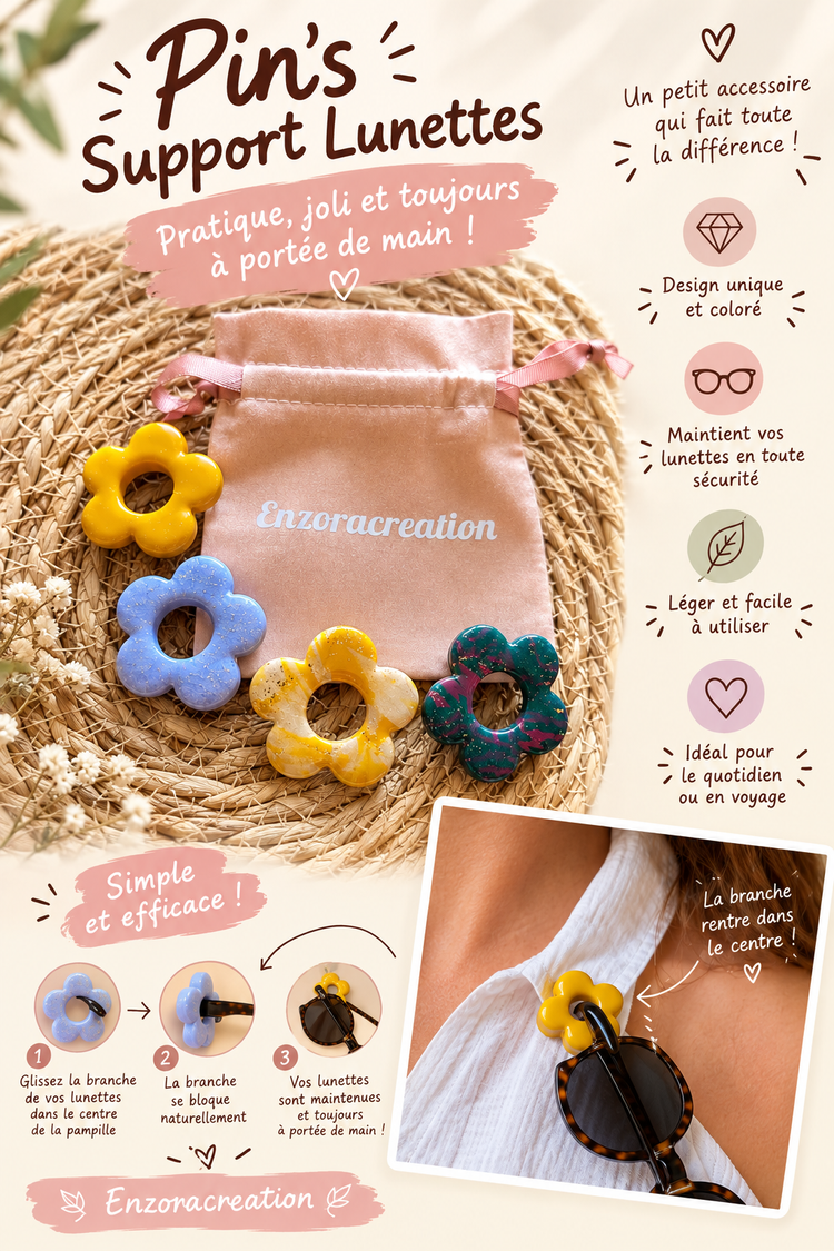 Pin's support lunettes