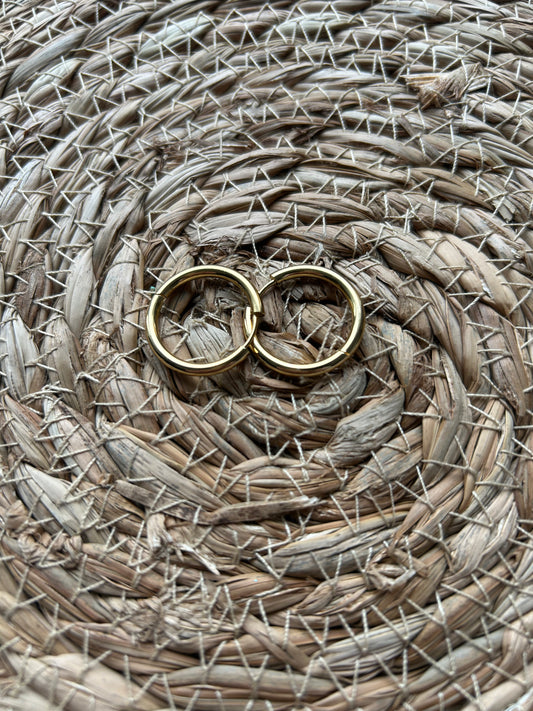 Créole en acier inoxydable dorée