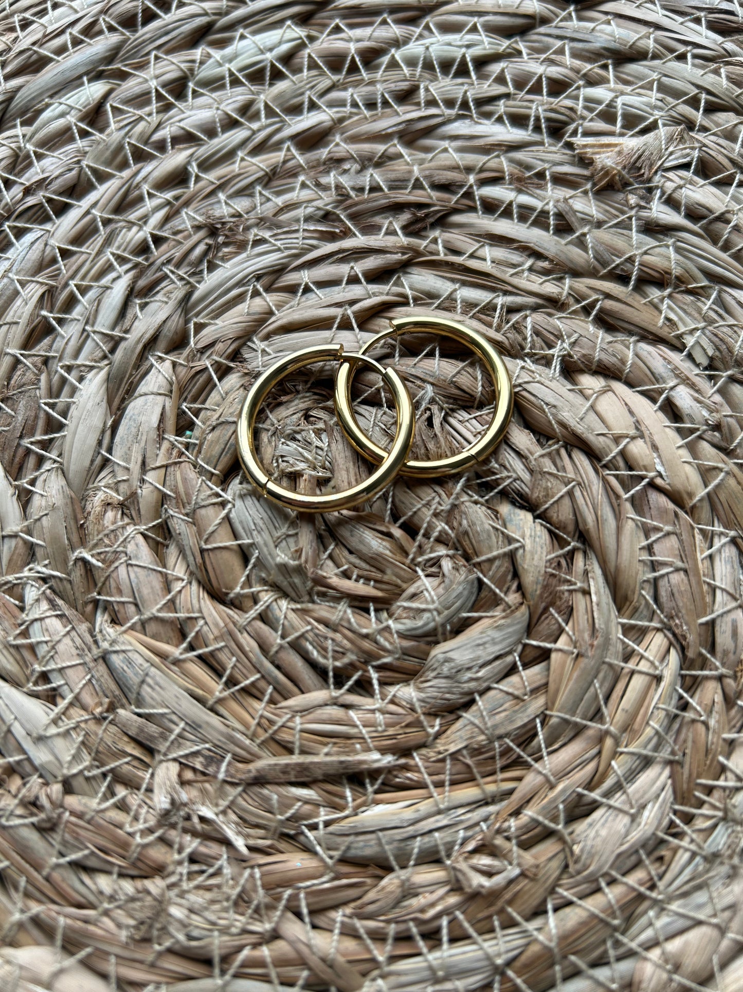 Créole en acier inoxydable dorée