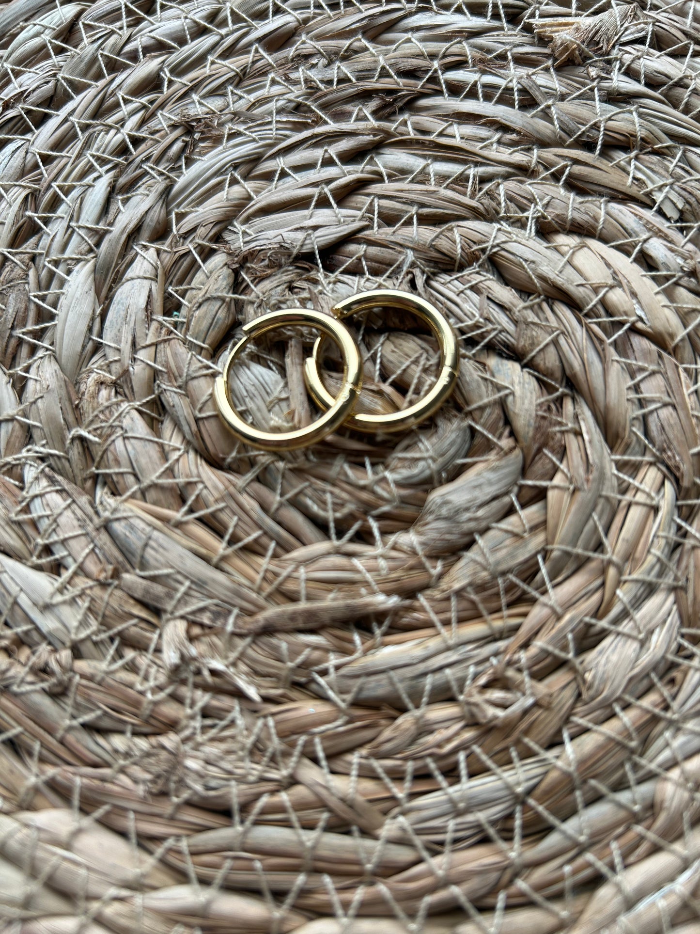 Créole en acier inoxydable dorée